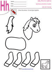 Hh-horse-craft-worksheet